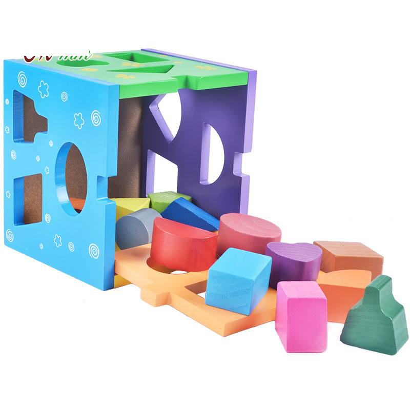 Shape Sorting Cube, Classic Wooden
